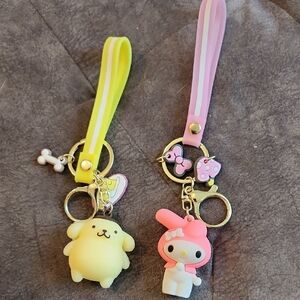 Cute Character Purse Bag Charms with Straps